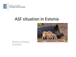 ASF situation in Estonia