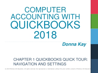 Computer accounting with quickbooks 2018