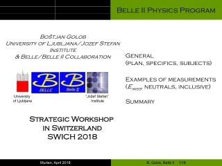 Belle II Physics Program