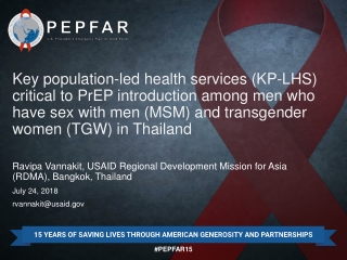 Ravipa Vannakit, USAID Regional Development Mission for Asia (RDMA), Bangkok, Thailand