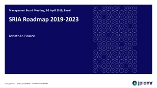 SRIA Roadmap 2019-2023