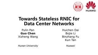 Towards Stateless RNIC for Data Center Networks