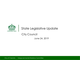 State Legislative Update