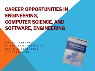 Career Opportunities in Engineering, Computer Science, and Software, Engineering