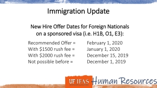Immigration Update