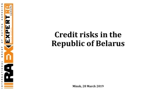 Credit risks in the Republic of Belarus