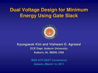 Dual Voltage Design for Minimum Energy Using Gate Slack