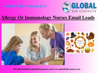 Allergy Or Immunology Nurses Email Leads