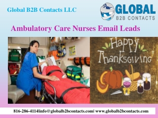 Ambulatory Care Nurses Email Leads