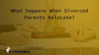 What happens When Divorced Parents Relocate?
