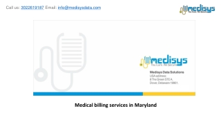 Medical billing services in Maryland