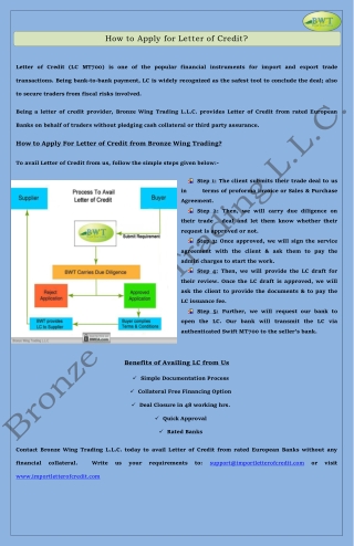 Letter of Credit Process: How to Apply Letter of Credit MT700?