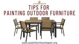 Tips for Painting Outdoor Furniture