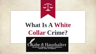What Is A White Collar Crime?