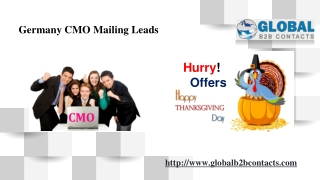 Germany CMO Mailing Leads