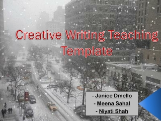 Creative Writing Teaching Template