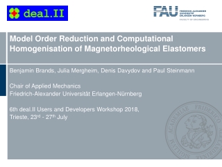 Model Order Reduction and Computational Homogenisation of Magnetorheological Elastomers