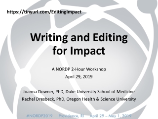 Writing and Editing for Impact