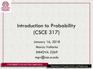 Introduction to Probability (CSCE 317)