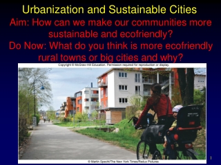 Urbanization and Sustainable Cities