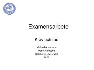 Examensarbete