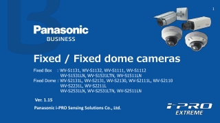 Fixed / Fixed dome cameras