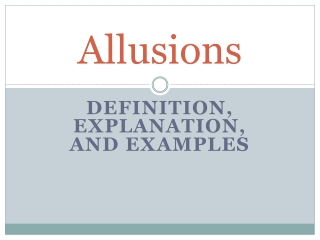 Allusions