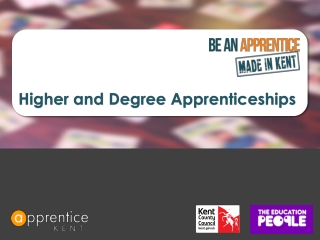 Higher and Degree Apprenticeships