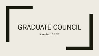 GradUATE COUNCIL