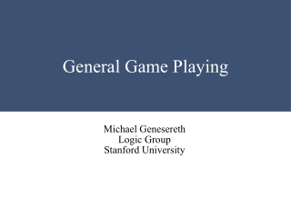 General Game Playing