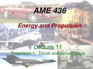 AME 436 Energy and Propulsion