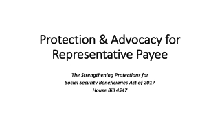 Protection &amp; Advocacy for Representative Payee