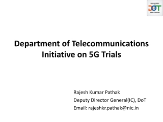 Department of Telecommunications Initiative on 5G Trials
