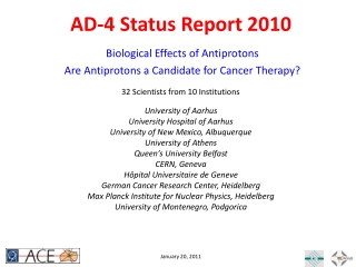 AD-4 Status Report 2010