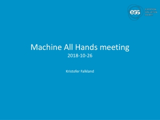 Machine All Hands meeting 2018-10-26