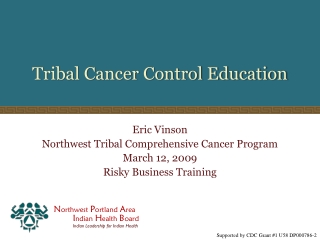 Tribal Cancer Control Education