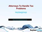 Attorneys To Handle Tax Problems