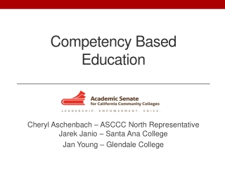 Competency Based Education