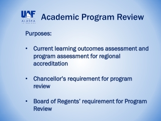 Academic Program Review