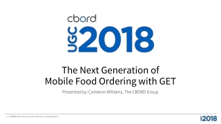 The Next Generation of Mobile Food Ordering with GET