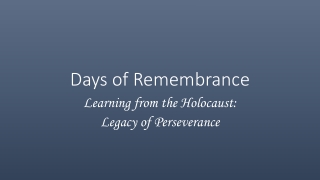 Days of Remembrance