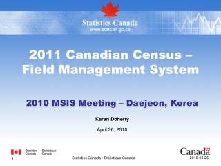 2011 Canadian Census – Field Management System