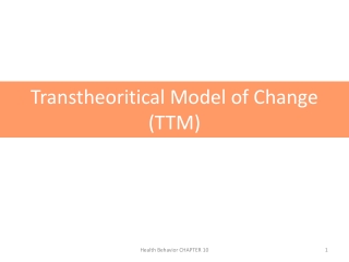 Transtheoritical Model of Change (TTM)