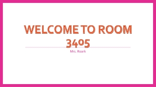 Welcome to room 3405