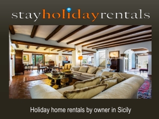 Holiday home rentals by owner in Sicily