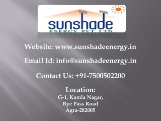 Solar Panel Manufacturing Plant Installation in Agra /U.P
