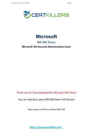 MS-500 bootcamp { mock exam }