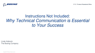 Instructions Not Included: Why Technical Communication is Essential to Your Success