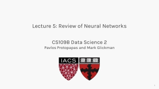 Lecture 5: Review of Neural Networks