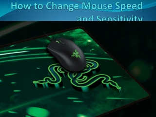 How to Change Mouse Speed and Sensitivity – Mcafee.com/activate